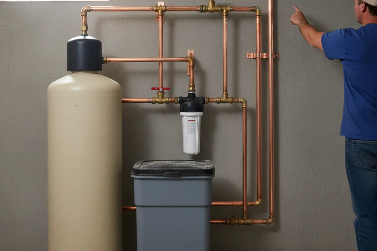 Whole-house water treatment system installed in Leland
